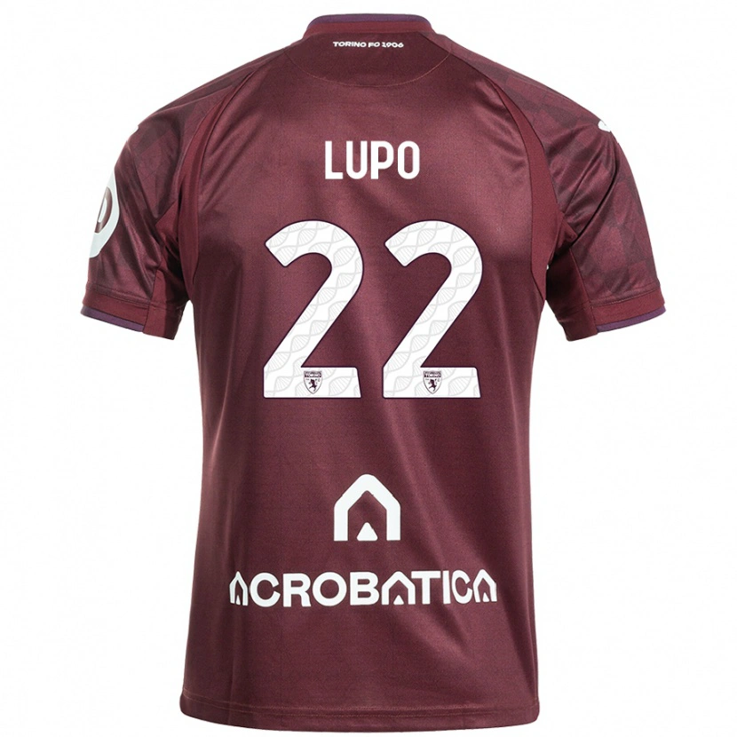 Danxen Mujer Camiseta Enrica Lupo #22 Granate Blanco 1ª Equipación 2024/25 La Camisa México