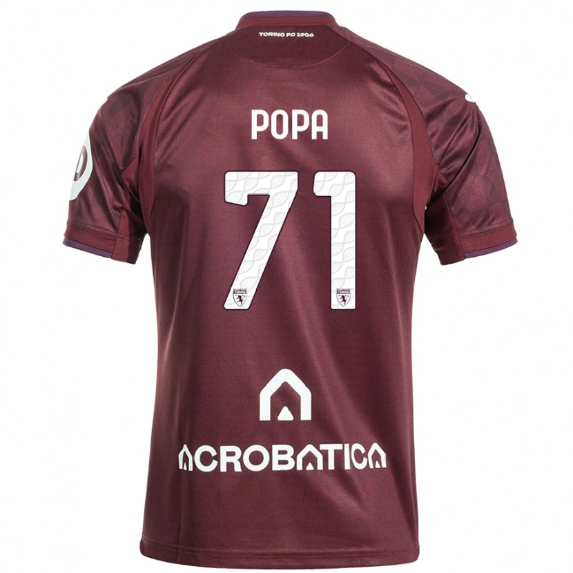 Danxen Mujer Camiseta Mihai Popa #71 Granate Blanco 1ª Equipación 2024/25 La Camisa México