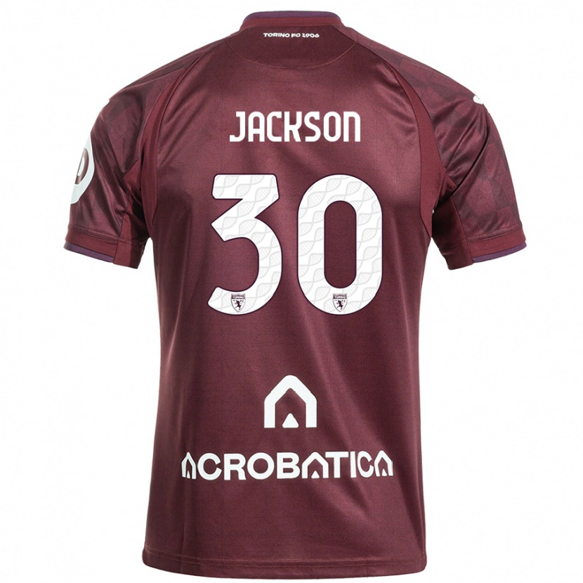 Danxen Mujer Camiseta Michael Jackson #30 Granate Blanco 1ª Equipación 2024/25 La Camisa México