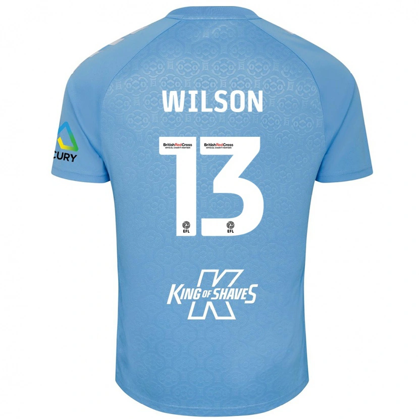Danxen Mujer Camiseta Ben Wilson #13 Azul Blanco 1ª Equipación 2024/25 La Camisa México