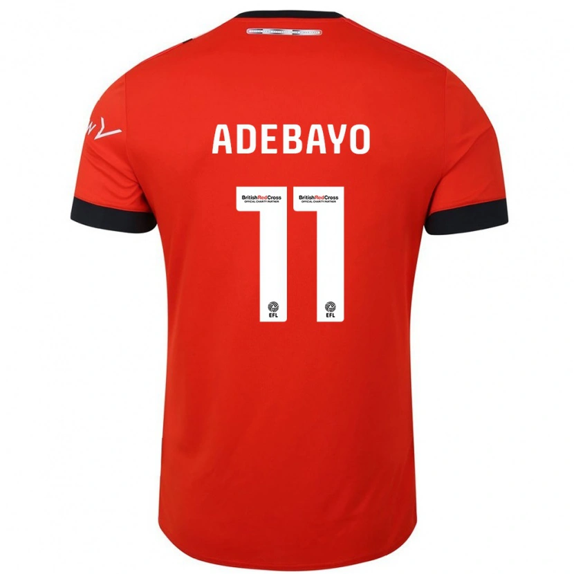 Danxen Mujer Camiseta Elijah Adebayo #11 Naranja Negro 1ª Equipación 2024/25 La Camisa México