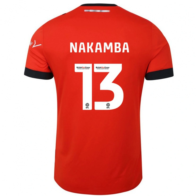 Danxen Mujer Camiseta Marvelous Nakamba #13 Naranja Negro 1ª Equipación 2024/25 La Camisa México