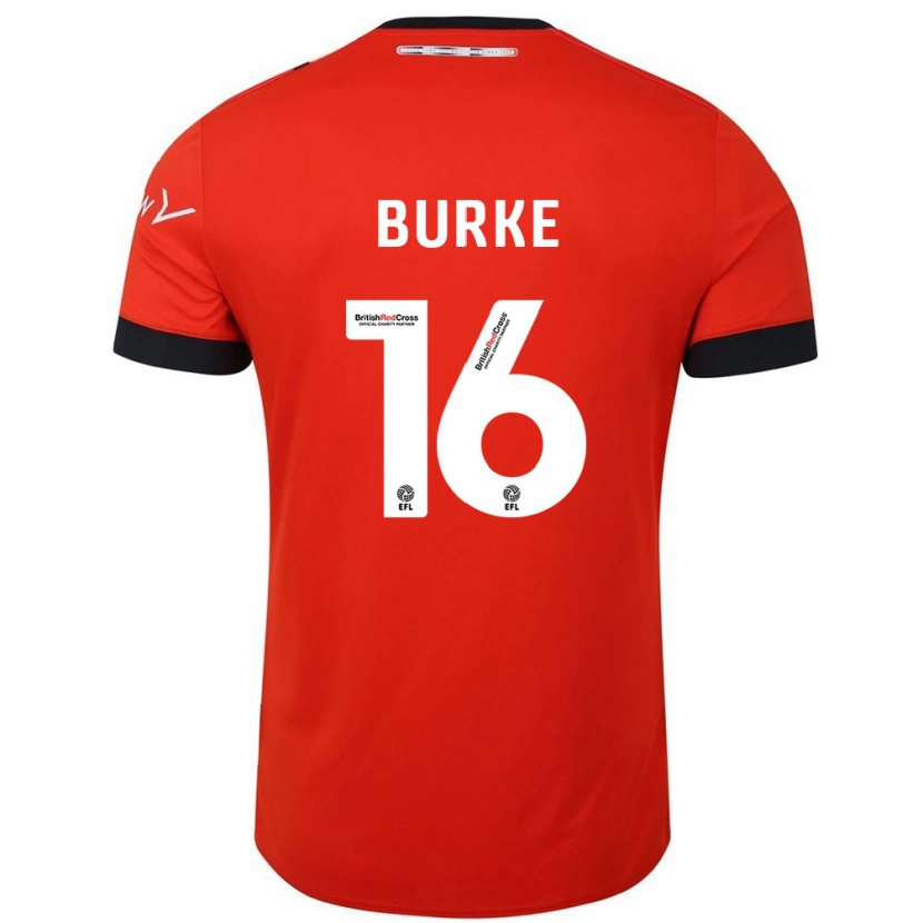 Danxen Mujer Camiseta Reece Burke #16 Naranja Negro 1ª Equipación 2024/25 La Camisa México