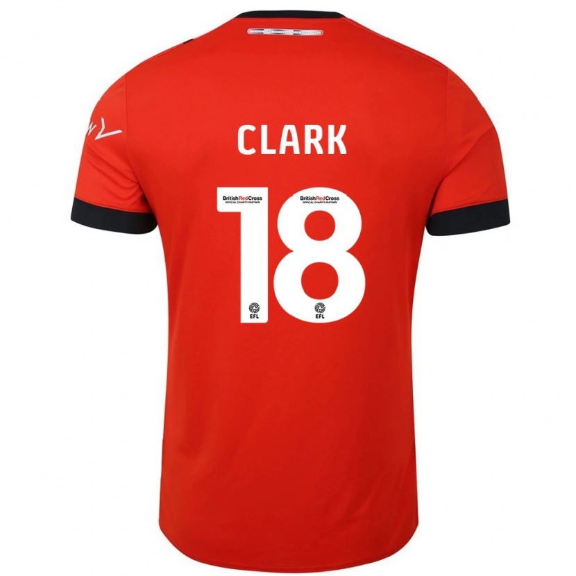 Danxen Mujer Camiseta Jordan Clark #18 Naranja Negro 1ª Equipación 2024/25 La Camisa México