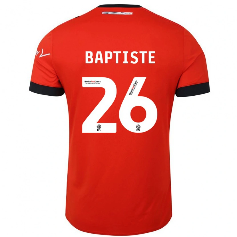 Danxen Mujer Camiseta Shandon Baptiste #26 Naranja Negro 1ª Equipación 2024/25 La Camisa México