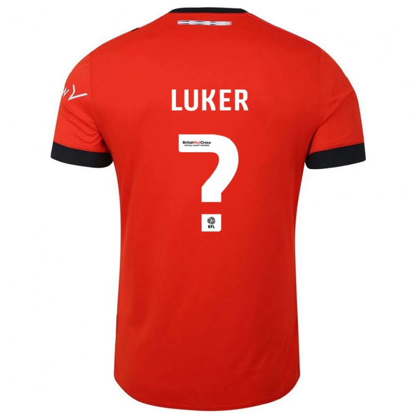 Danxen Mujer Camiseta Jayden Luker #0 Naranja Negro 1ª Equipación 2024/25 La Camisa México
