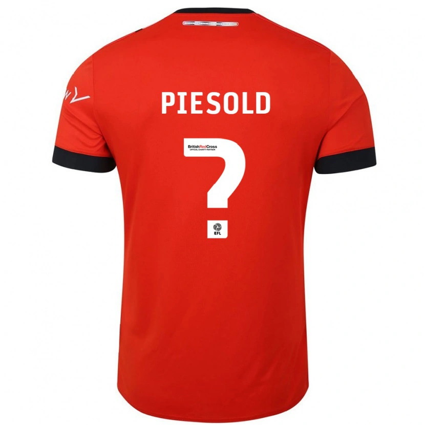 Danxen Mujer Camiseta Axel Piesold #0 Naranja Negro 1ª Equipación 2024/25 La Camisa México