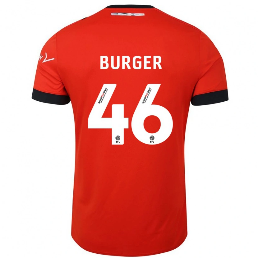 Danxen Mujer Camiseta Jake Burger #46 Naranja Negro 1ª Equipación 2024/25 La Camisa México