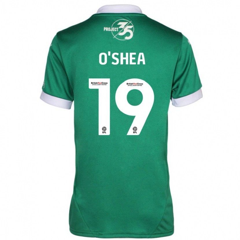 Danxen Mujer Camiseta Erin O'shea #19 Verde Blanco 1ª Equipación 2024/25 La Camisa México