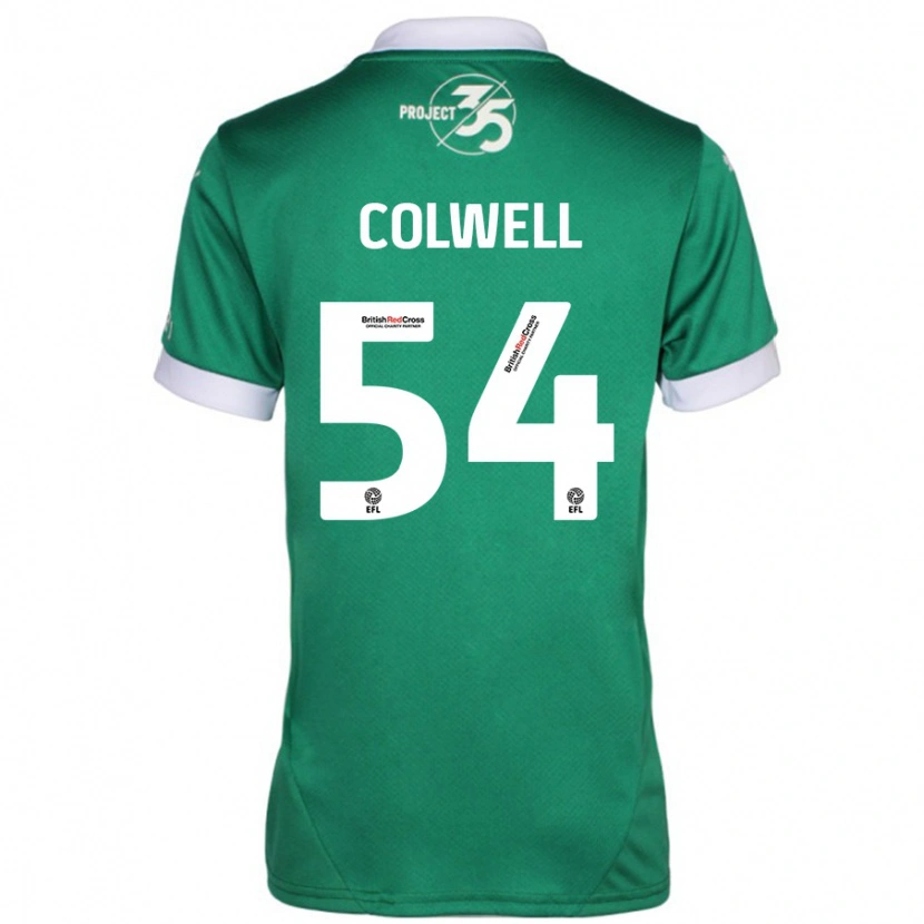 Danxen Mujer Camiseta Lewis Colwell #54 Verde Blanco 1ª Equipación 2024/25 La Camisa México