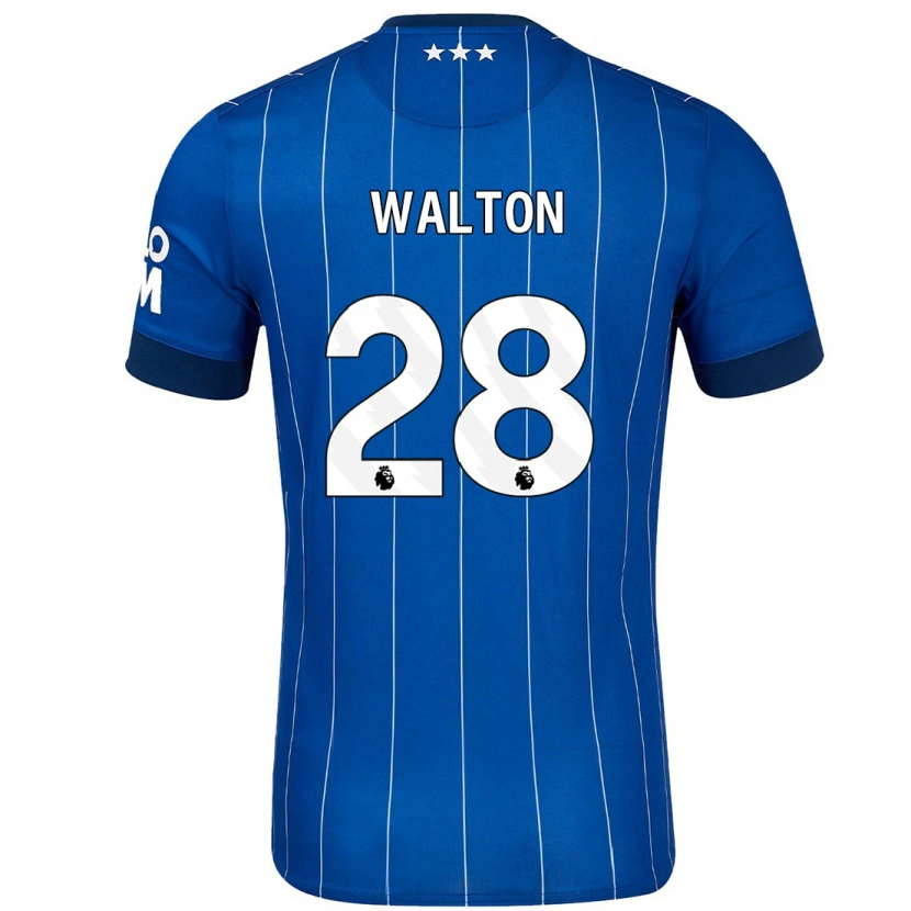 Danxen Mujer Camiseta Christian Walton #28 Azul Marino 1ª Equipación 2024/25 La Camisa México