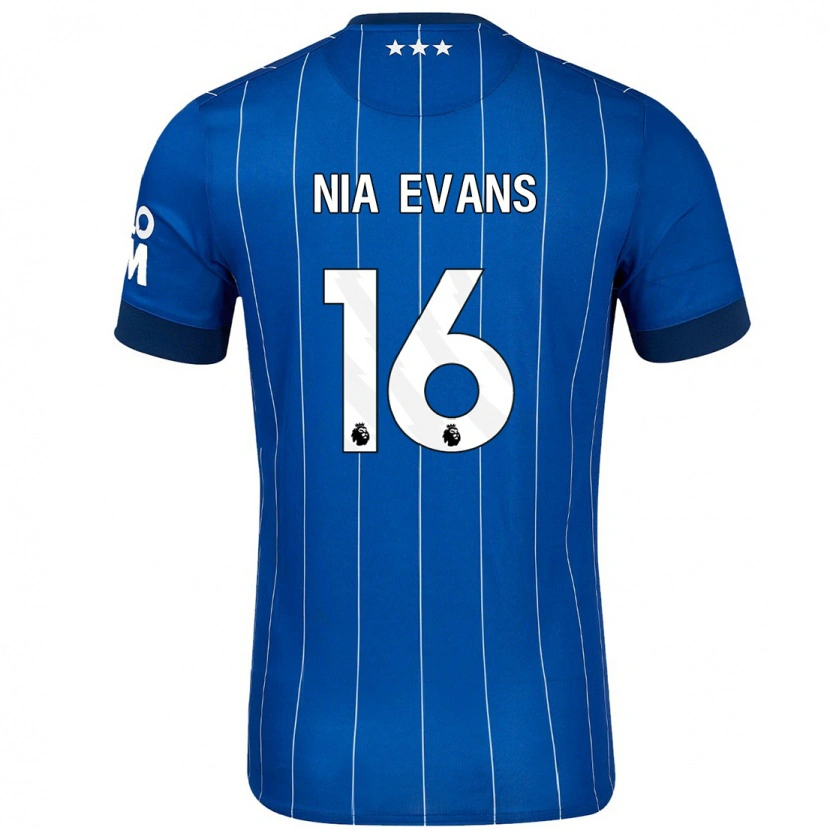 Danxen Mujer Camiseta Nia Evans #16 Azul Marino 1ª Equipación 2024/25 La Camisa México