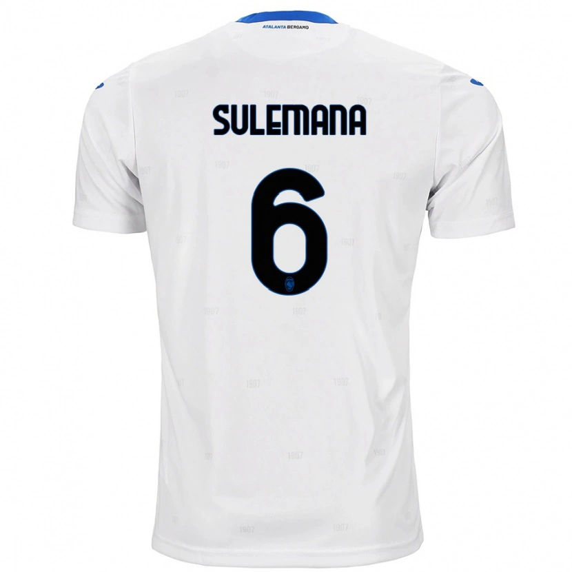 Danxen Mujer Camiseta Ibrahim Sulemana #6 Blanco 2ª Equipación 2024/25 La Camisa México