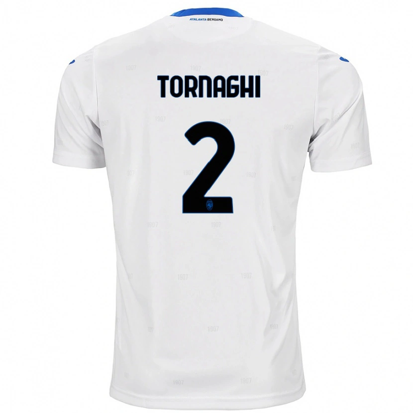 Danxen Mujer Camiseta Pietro Tornaghi #2 Blanco 2ª Equipación 2024/25 La Camisa México