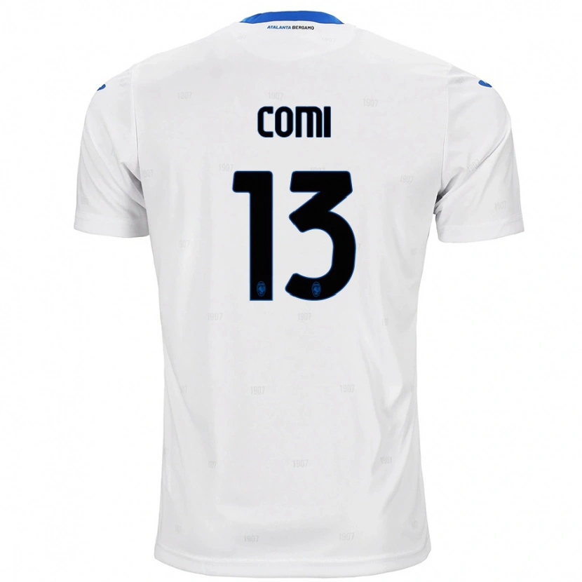 Danxen Mujer Camiseta Pietro Comi #13 Blanco 2ª Equipación 2024/25 La Camisa México