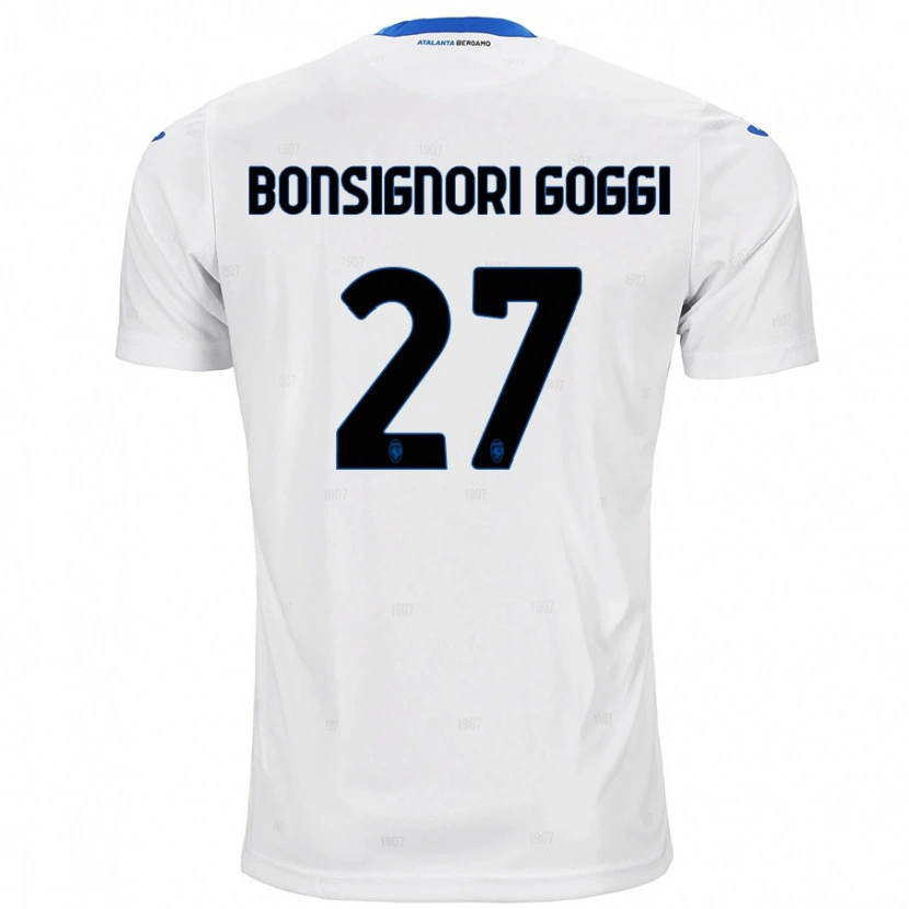 Danxen Mujer Camiseta Lorenzo Bonsignori Goggi #27 Blanco 2ª Equipación 2024/25 La Camisa México