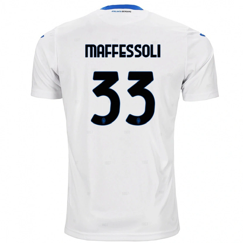 Danxen Mujer Camiseta Manuel Maffessoli #33 Blanco 2ª Equipación 2024/25 La Camisa México