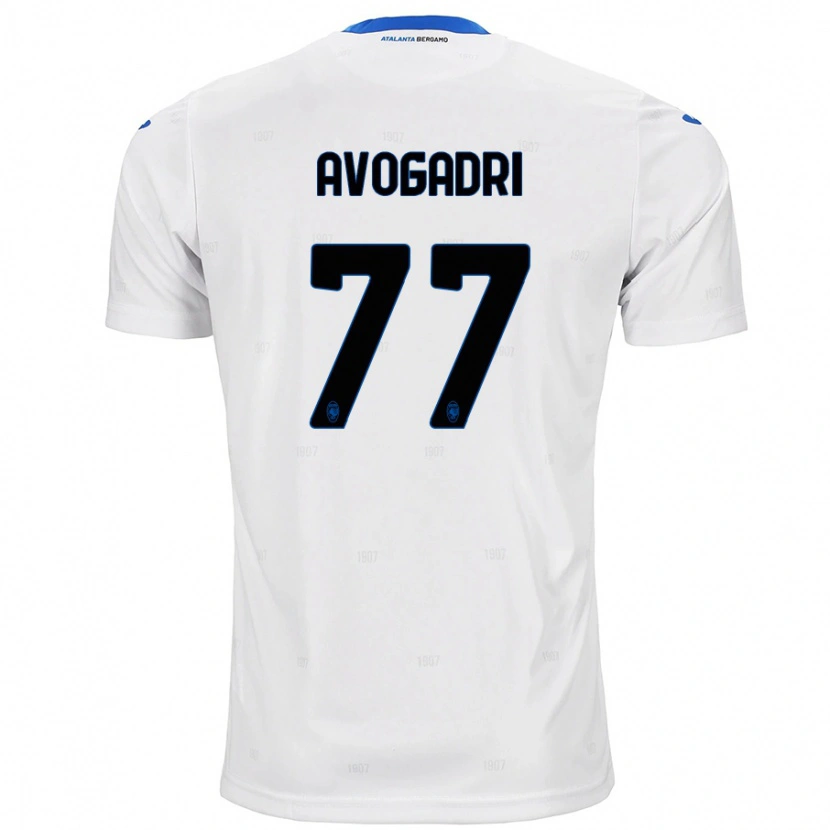 Danxen Mujer Camiseta Lorenzo Avogadri #77 Blanco 2ª Equipación 2024/25 La Camisa México