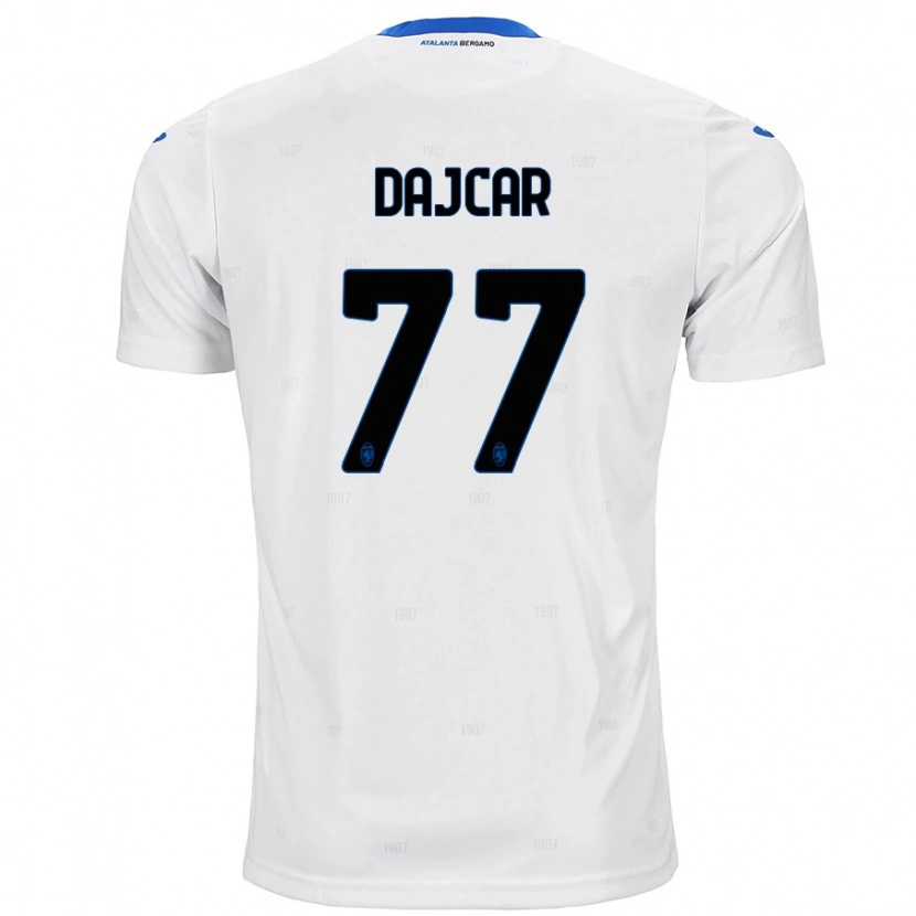 Danxen Mujer Camiseta Matevz Dajcar #77 Blanco 2ª Equipación 2024/25 La Camisa México