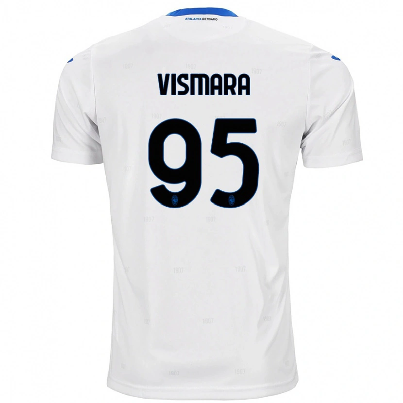 Danxen Mujer Camiseta Paolo Vismara #95 Blanco 2ª Equipación 2024/25 La Camisa México