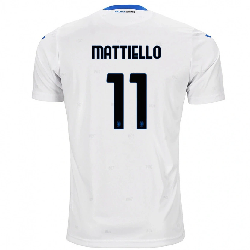 Danxen Mujer Camiseta Federico Mattiello #11 Blanco 2ª Equipación 2024/25 La Camisa México
