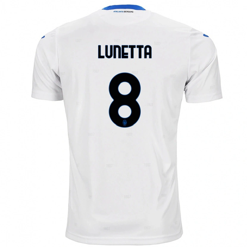 Danxen Mujer Camiseta Gabriel Lunetta #8 Blanco 2ª Equipación 2024/25 La Camisa México