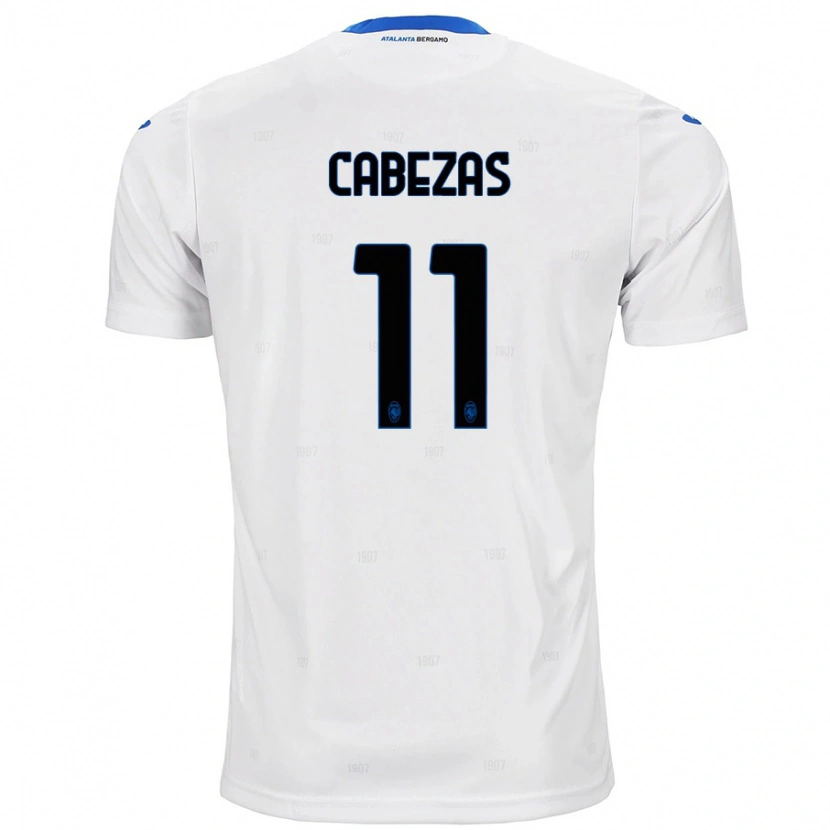 Danxen Mujer Camiseta Bryan Cabezas #11 Blanco 2ª Equipación 2024/25 La Camisa México