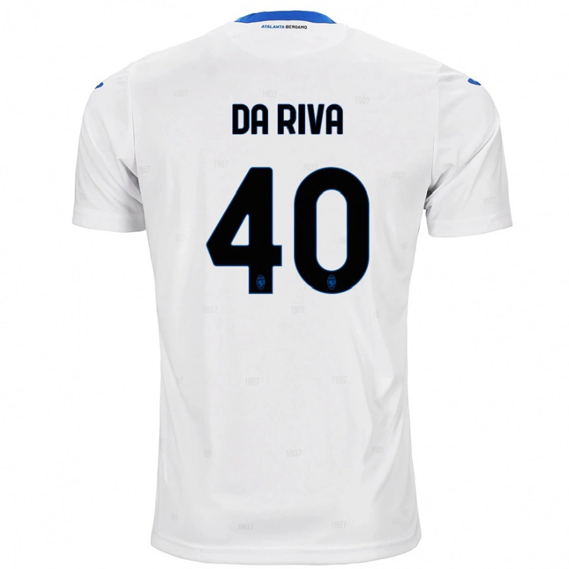 Danxen Mujer Camiseta Jacopo Da Riva #40 Blanco 2ª Equipación 2024/25 La Camisa México
