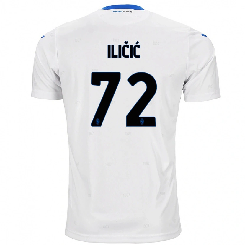 Danxen Mujer Camiseta Josip Ilicic #72 Blanco 2ª Equipación 2024/25 La Camisa México