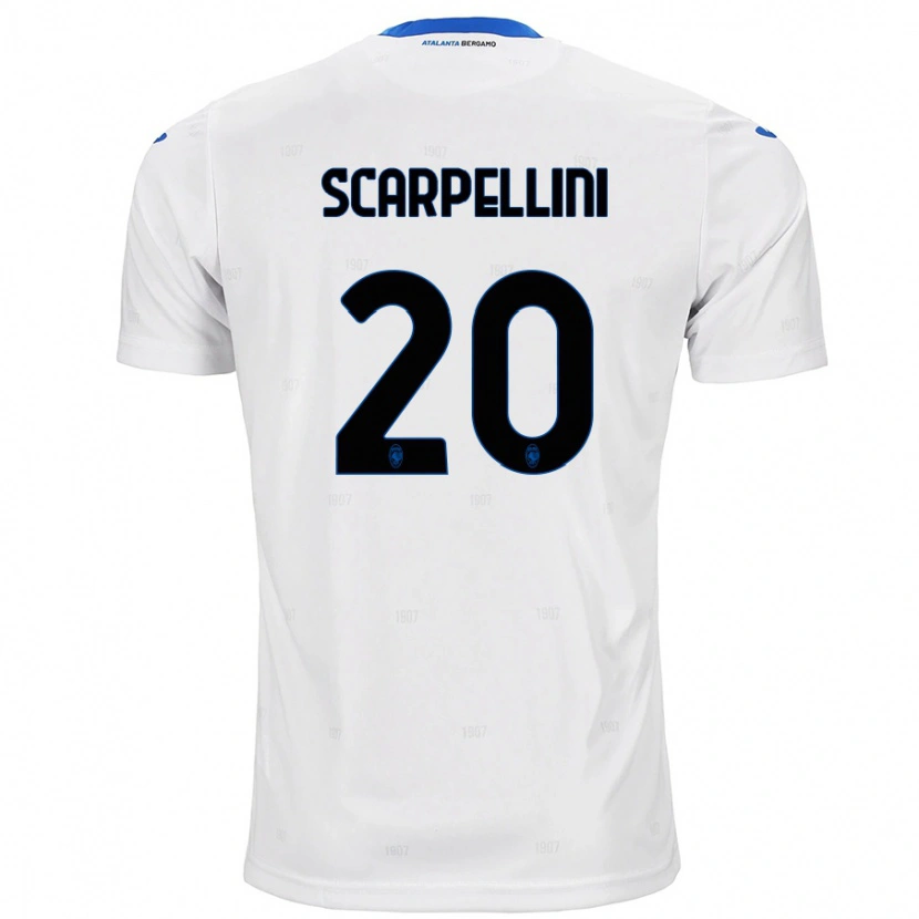 Danxen Mujer Camiseta Andrea Scarpellini #20 Blanco 2ª Equipación 2024/25 La Camisa México