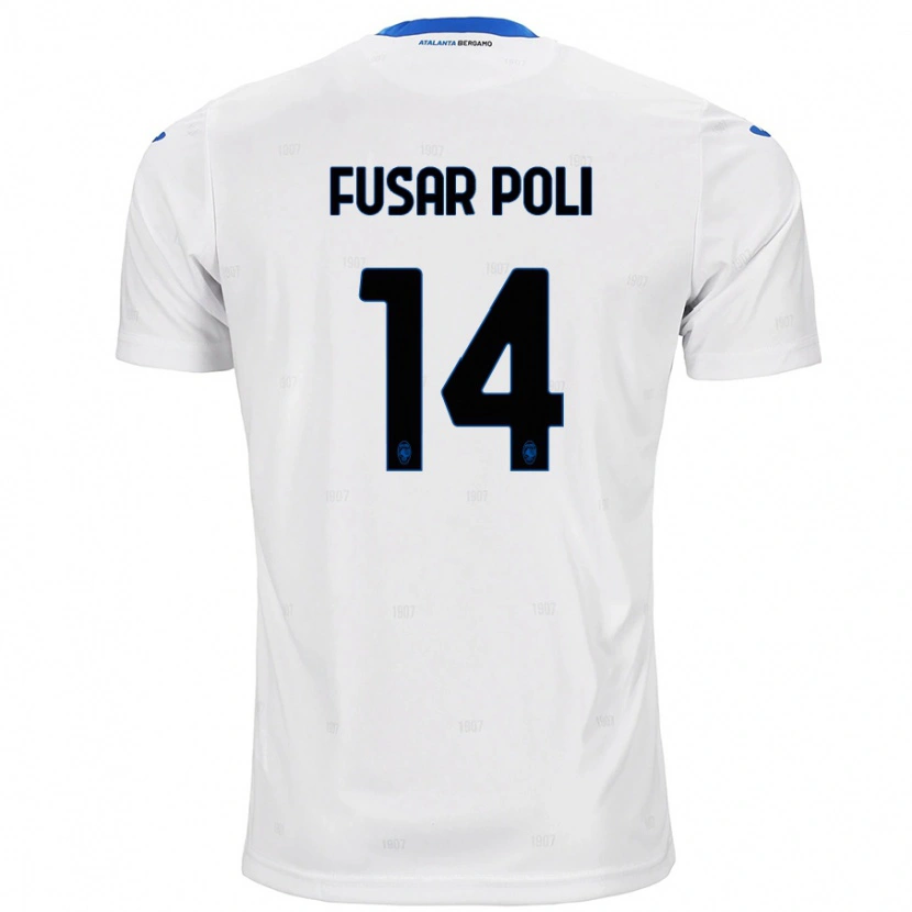 Danxen Mujer Camiseta Giulia Fusar Poli #14 Blanco 2ª Equipación 2024/25 La Camisa México