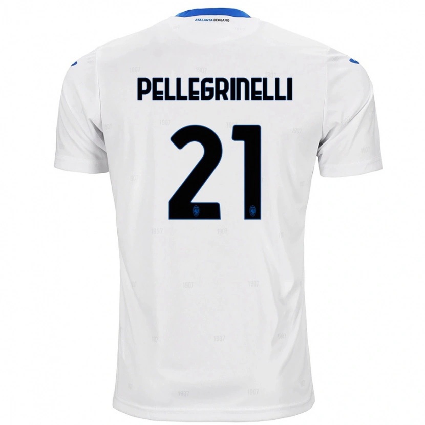 Danxen Mujer Camiseta Giorgia Pellegrinelli #21 Blanco 2ª Equipación 2024/25 La Camisa México