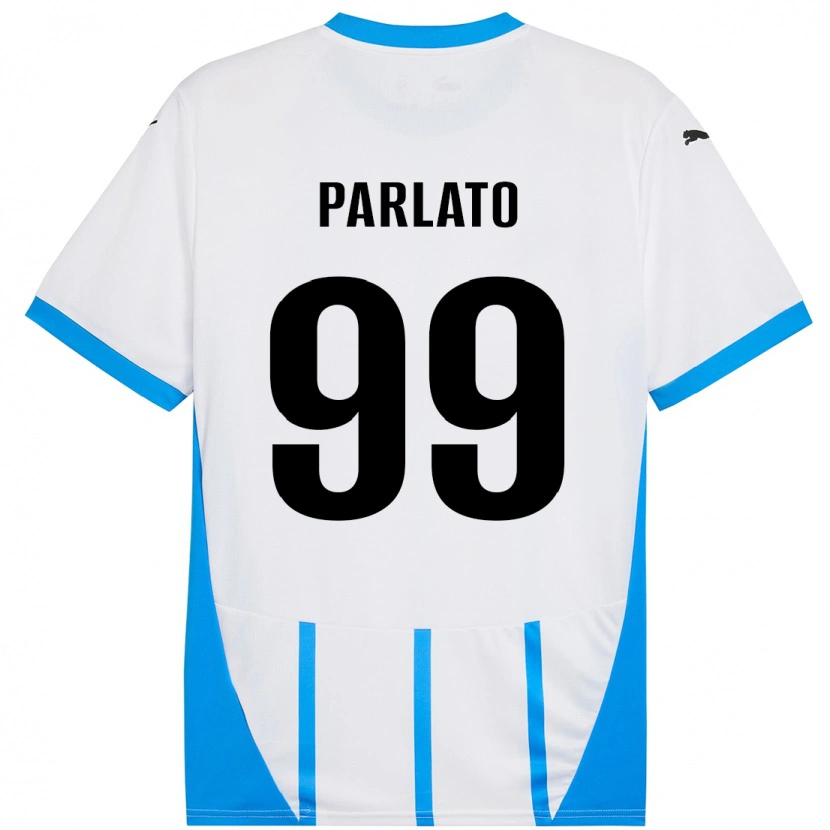Danxen Mujer Camiseta Claudio Parlato #99 Blanco Azul 2ª Equipación 2024/25 La Camisa México