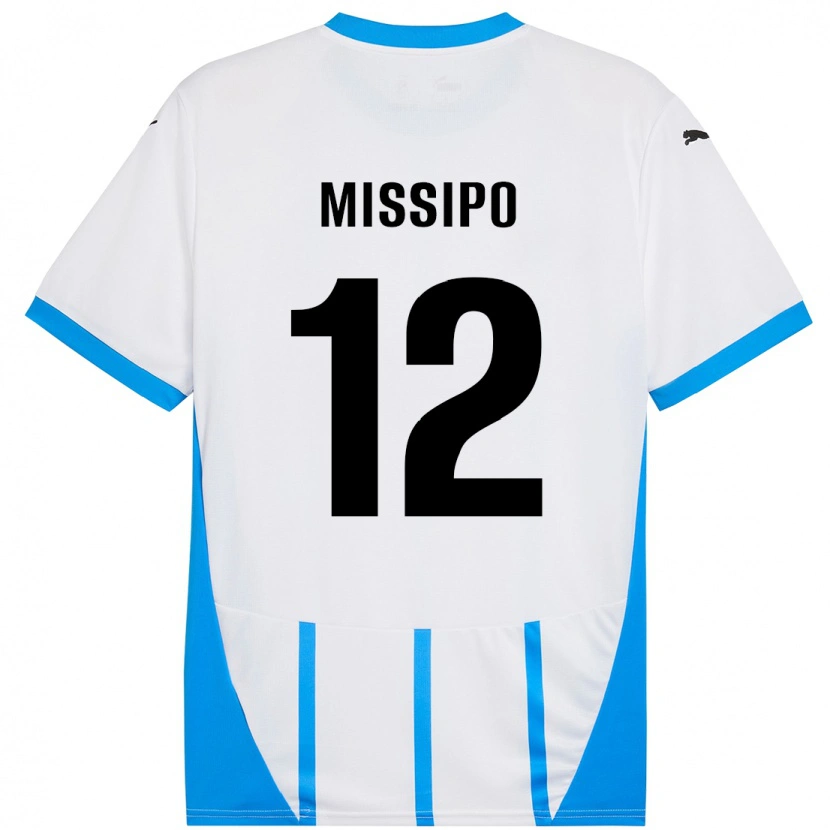 Danxen Mujer Camiseta Kassandra Missipo #12 Blanco Azul 2ª Equipación 2024/25 La Camisa México
