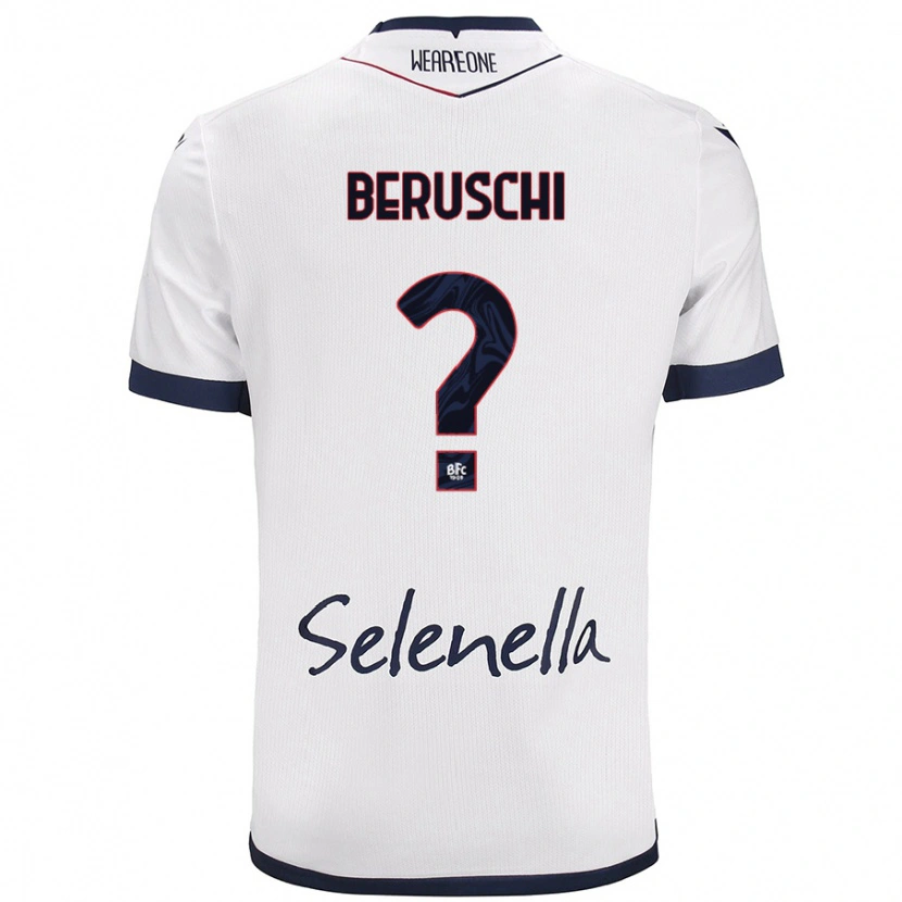 Danxen Mujer Camiseta Diego Beruschi #0 Blanco Azul Real 2ª Equipación 2024/25 La Camisa México