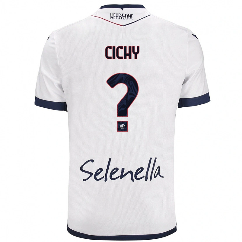 Danxen Mujer Camiseta Natan Cichy #0 Blanco Azul Real 2ª Equipación 2024/25 La Camisa México