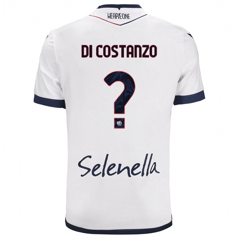 Danxen Mujer Camiseta Raffaele Maria Di Costanzo #0 Blanco Azul Real 2ª Equipación 2024/25 La Camisa México