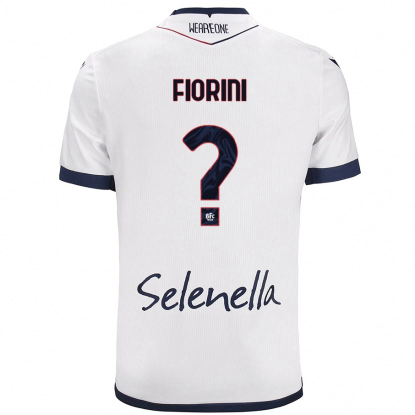 Danxen Mujer Camiseta Mattia Fiorini #0 Blanco Azul Real 2ª Equipación 2024/25 La Camisa México