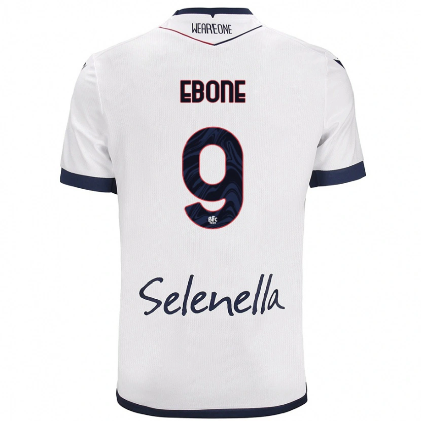 Danxen Mujer Camiseta Tommaso Ebone #9 Blanco Azul Real 2ª Equipación 2024/25 La Camisa México