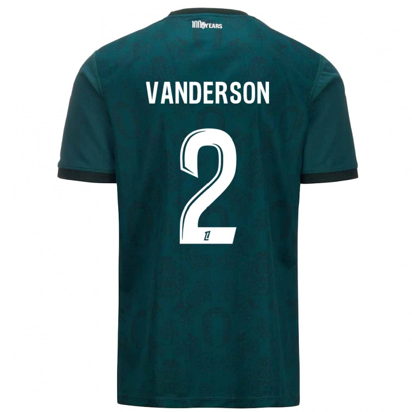 Danxen Mujer Camiseta Vanderson #2 Verde Oscuro 2ª Equipación 2024/25 La Camisa México