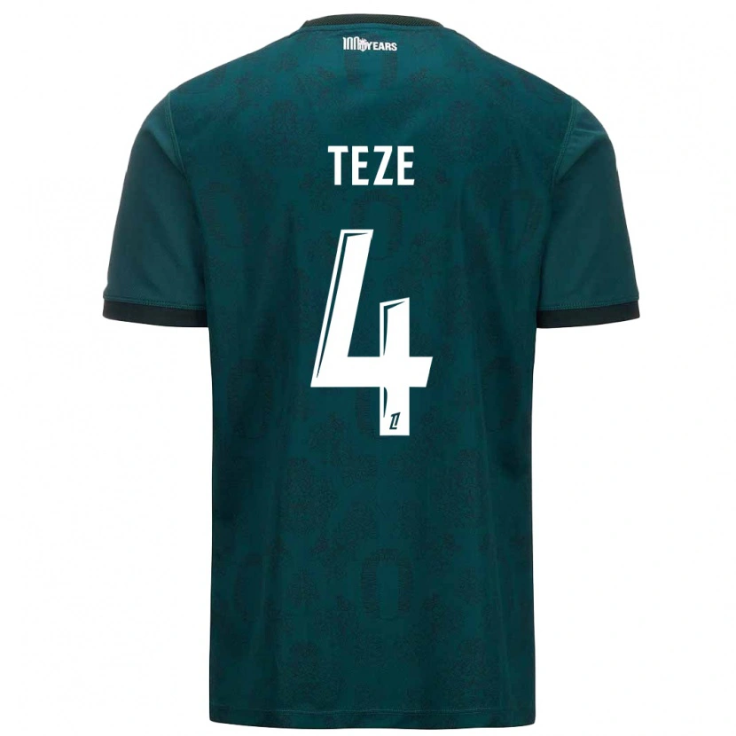 Danxen Mujer Camiseta Jordan Teze #4 Verde Oscuro 2ª Equipación 2024/25 La Camisa México