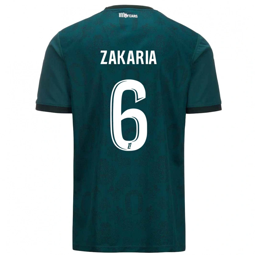 Danxen Mujer Camiseta Denis Zakaria #6 Verde Oscuro 2ª Equipación 2024/25 La Camisa México