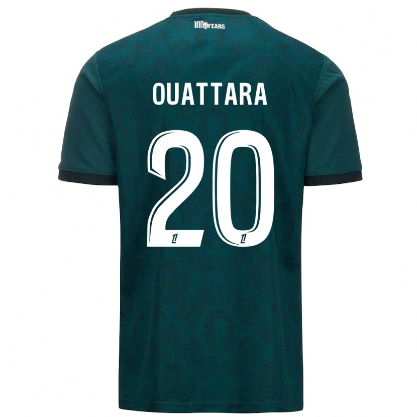 Danxen Mujer Camiseta Kassoum Ouattara #20 Verde Oscuro 2ª Equipación 2024/25 La Camisa México