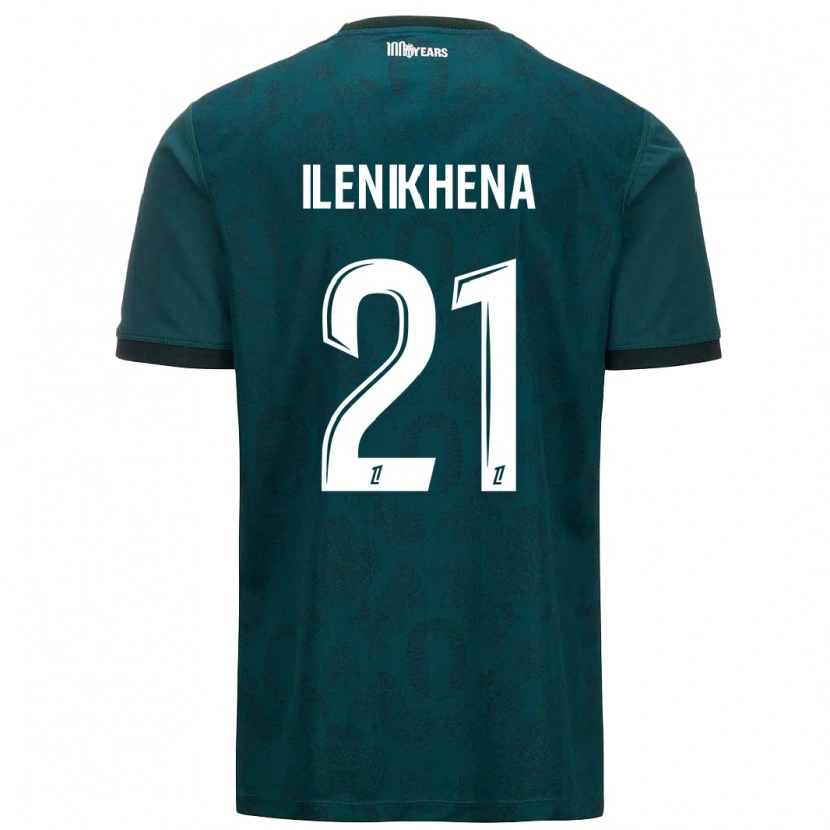 Danxen Mujer Camiseta George Ilenikhena #21 Verde Oscuro 2ª Equipación 2024/25 La Camisa México