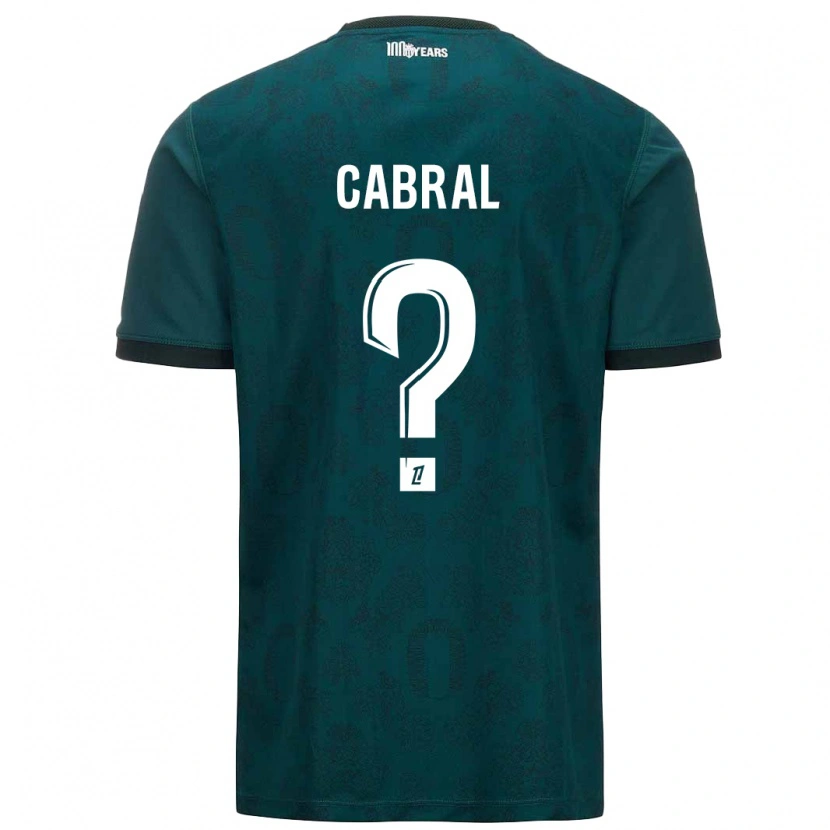 Danxen Mujer Camiseta Pape Cabral #0 Verde Oscuro 2ª Equipación 2024/25 La Camisa México