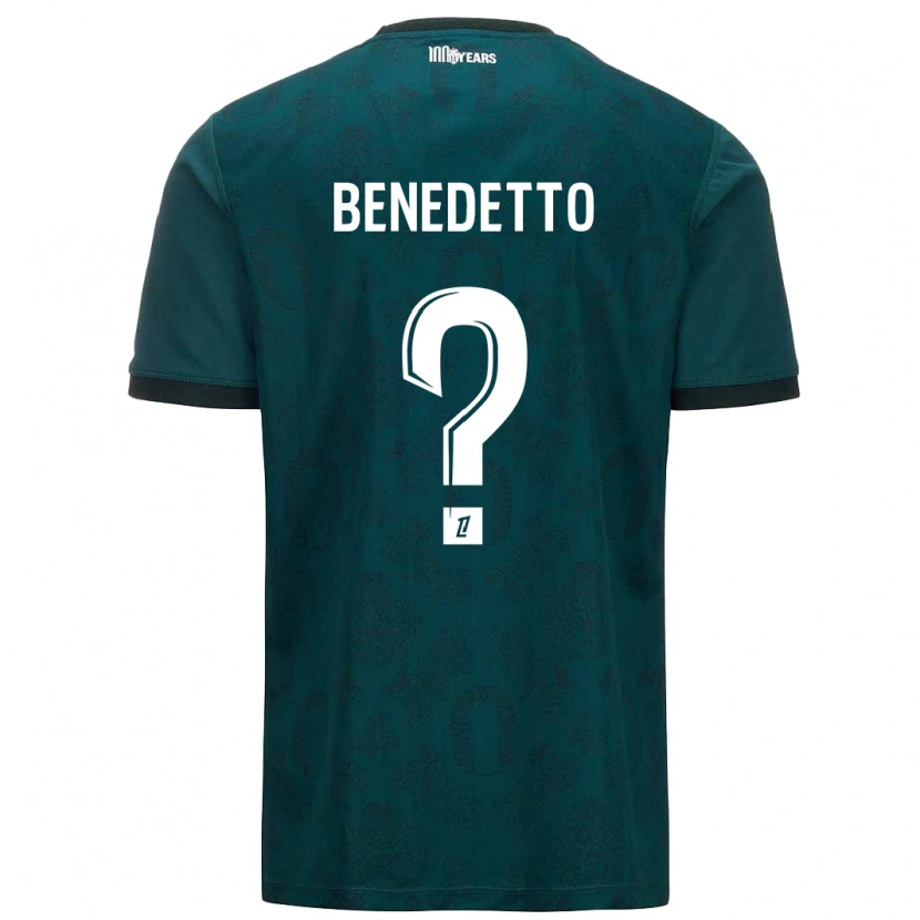 Danxen Mujer Camiseta Antéo Benedetto #0 Verde Oscuro 2ª Equipación 2024/25 La Camisa México