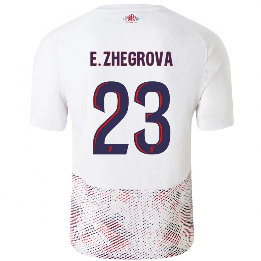 Danxen Mujer Camiseta Edon Zhegrova #23 Blanco Azul Real 2ª Equipación 2024/25 La Camisa México