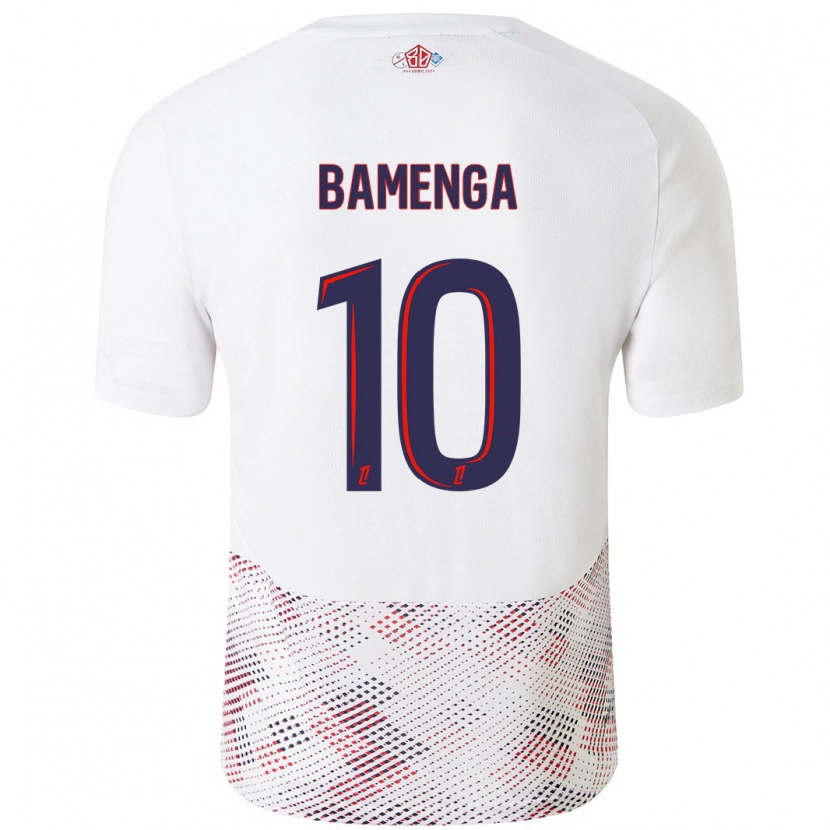 Danxen Mujer Camiseta Naomie Bamenga #10 Blanco Azul Real 2ª Equipación 2024/25 La Camisa México