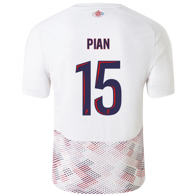 Danxen Mujer Camiseta Julie Pian #15 Blanco Azul Real 2ª Equipación 2024/25 La Camisa México