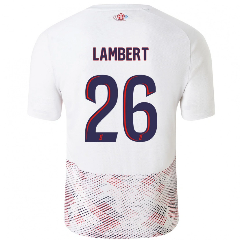 Danxen Mujer Camiseta Anaïs Lambert #26 Blanco Azul Real 2ª Equipación 2024/25 La Camisa México